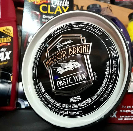 Поліруючий твердий віск - Meguiar's Mirror Bright™ Polishing Paste Wax 227 г. (MB0608EU), фото 2