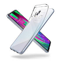 Чохол Spigen для Samsung Galaxy A40 Liquid Crystal, Crystal Clear, фото 3