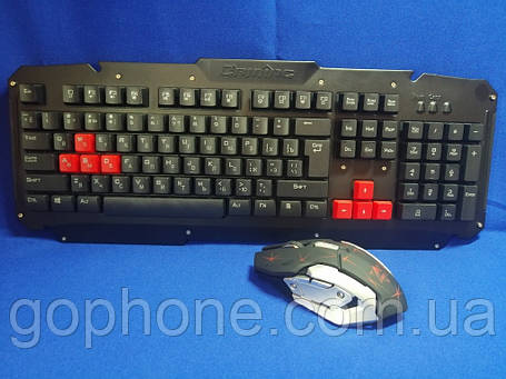 Бездротові клавіатура й миша HK6700, фото 2