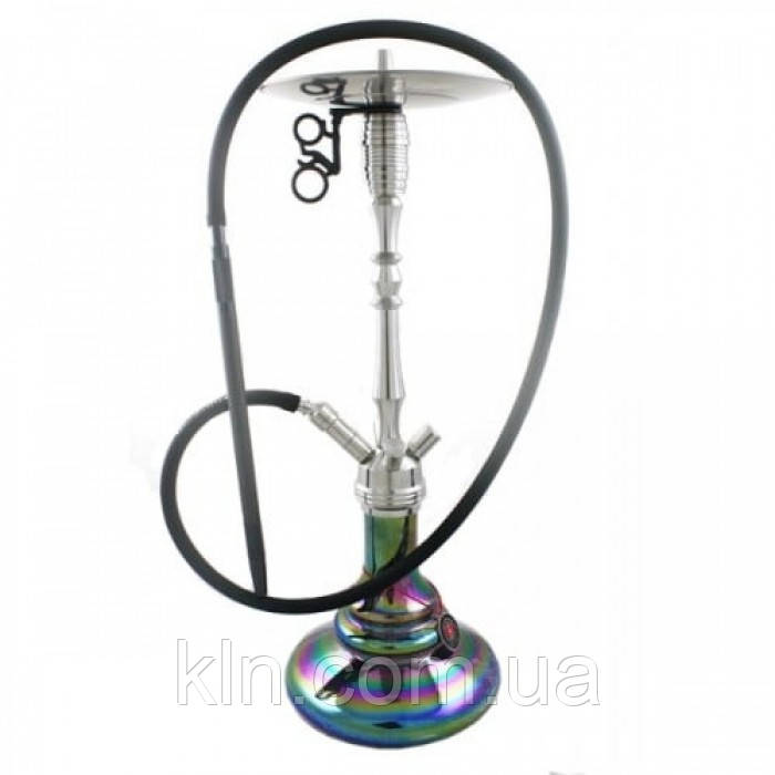 Німецький кальян Amy DeLuxe SS 07R BK Steel Hammer нержавіюча сталь високий