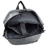 Рюкзак з блокуванням блискавки, сірий, фото 6