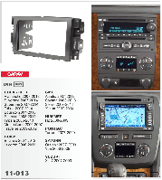 Рамка переходная Carav 11-013 Chevrolet/Buick/GMC/Hummer 2DIN