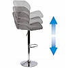 Стілець барний хокер Prestige 181008GC сірий (8096), фото 4