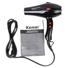 Фен для волосся Kemei KM-8906 3000W з іонізацією, фото 2
