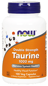 NOW Taurine 1000 mg, 100 Veg Capsules