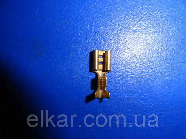 Наконечник електропроводів М 6,3мм. (сеч. пров=0,75-2,5 мм2 (Туреччина) пак.300 шт.