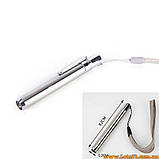 Ультрафіолетовий ліхтарик ручка для перевірки грошей і окулярів ультрафіолету, фото 2