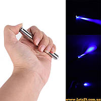 Ультрафіолетовий ліхтарик ручка для перевірки грошей і окулярів ультрафіолету