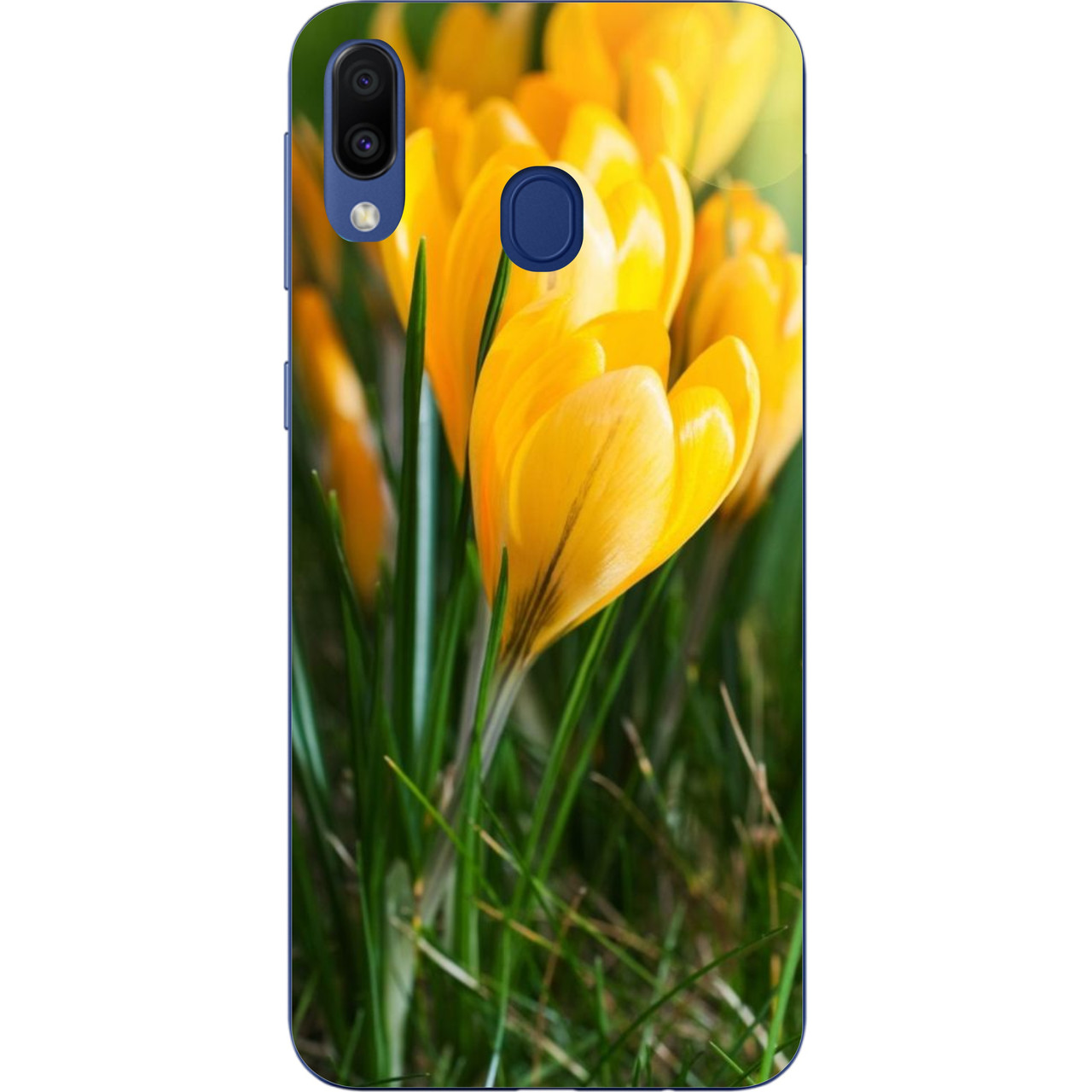 Чохол з картинкою силіконовий для Samsung A40 2019 Galaxy A405F Жовті квіти