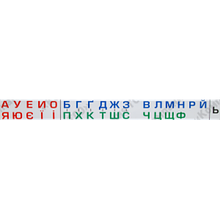 Набір - магнітний алфавіт 1500x200 мм