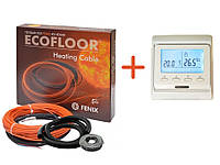 Кабель нагрівальний Fenix ADSV18420 ( 2.4 м2 ) з програмованим терморегулятором в комплекті (KIT5504)