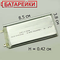 Литий-полимерный аккумулятор Shida 423885 3,7V 1450mAh