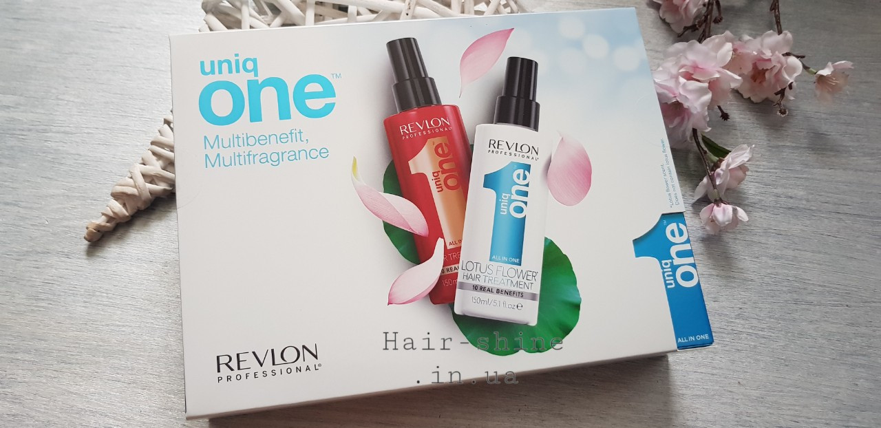 Набір для волосся Revlon Professional Uniq One classic спрей 150мл + lotus спрей 150мл
