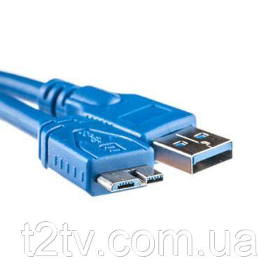 Дата кабель USB 3.0 AM to Micro 5P 0.1m PowerPlant (KD00AS1229)