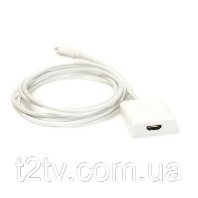 Кабель мультимедійний USB Type-C to HDMI F 1.8m PowerPlant (KD00AS1271)