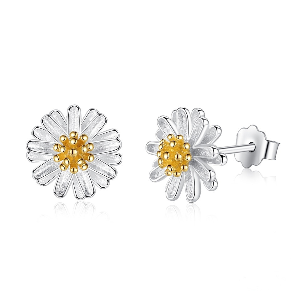 Жіночі сережки зі срібла 925 проби "Spring flower"