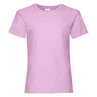 Розовая футболка для девочки из 100% хлопка (без принтов и вышивок) - 104, 116, 152, 164