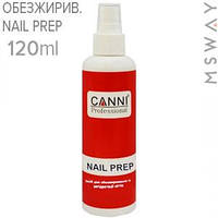 CANNI Засіб для знежирення, дегідратації нігтів Nail Prep Спрей 120ml