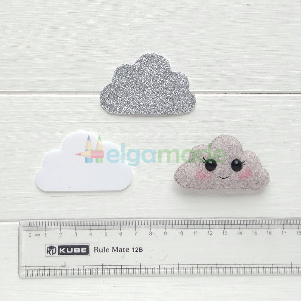 Шаблон пластиковий МІНІ ХМАРА, 6.5х4 см, фото 1