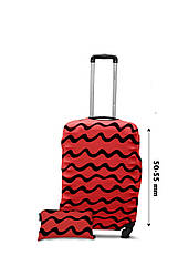Чохол для валізи Coverbag дайвінг S хвилі корал