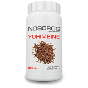 Жироспалювач йохімбін Nosorog Yohimbine 100 таб.