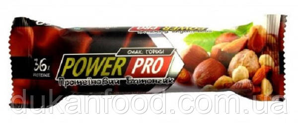 Протеїновий батончик Power Pro, З ЦІЛЬНИМ ГОРІХОМ, 36% білка