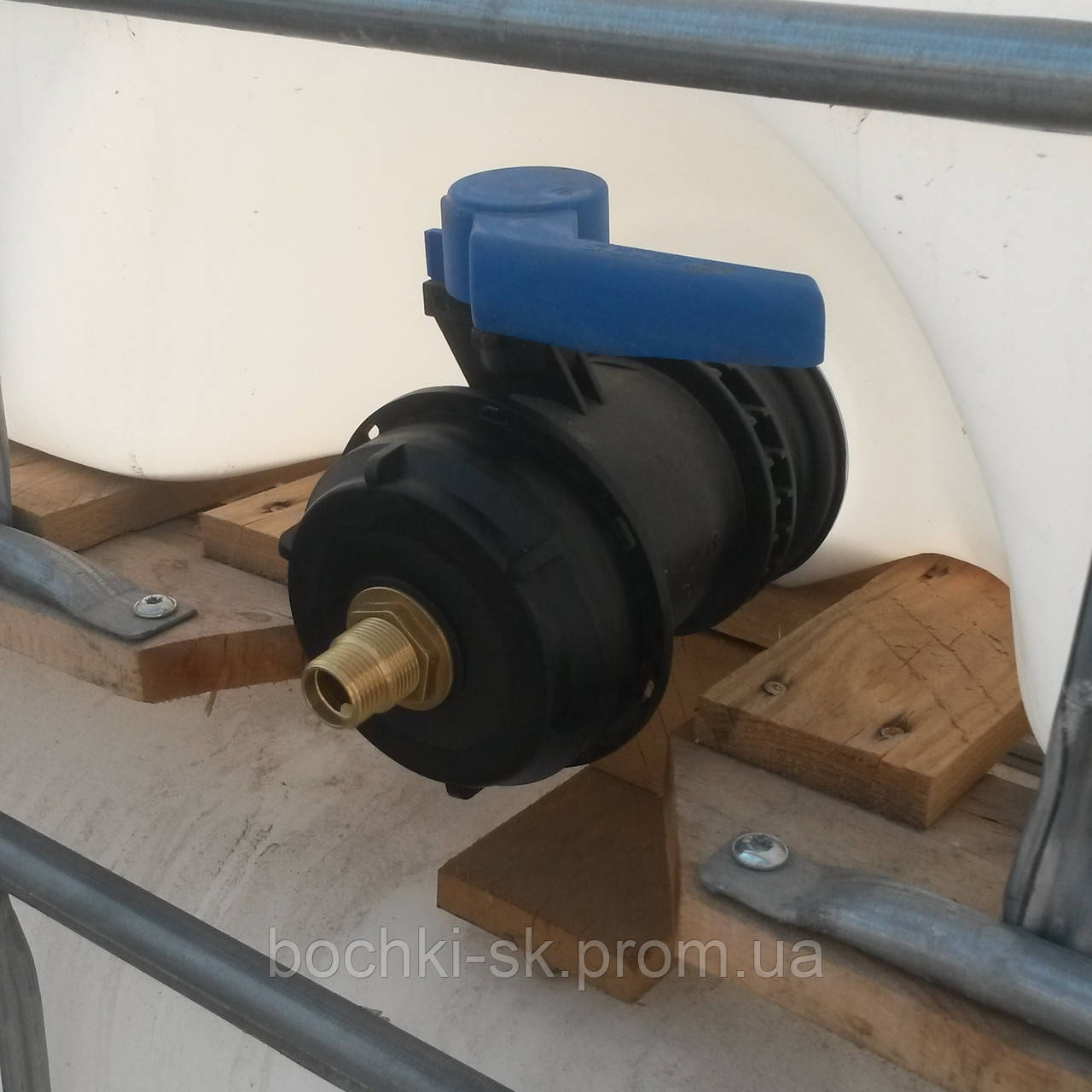 Перехідник з DN-100 на різь 1/2 дюйма, латунь, фото 1