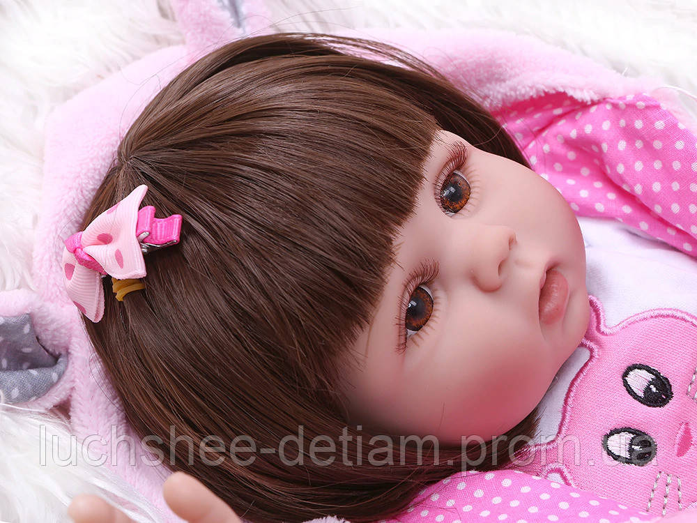 Кукла реборн 45 см полностью виниловая девочка Дашенька - фото 1 - id-p704073905
