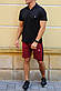 Чоловічі шорти з лампасами і футболка поло Jordan (Джордан), фото 4
