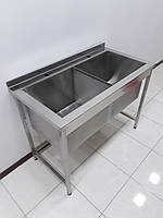 Ванна мийна з нержавіючої сталі 1160х500х850