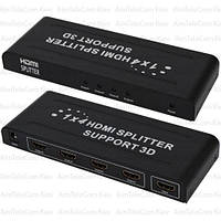 Сплиттер HDMI 1x4 MT-VIKI (1080p, 4K*2K, 165MHz, EDID, версия 2.0), DC-5V