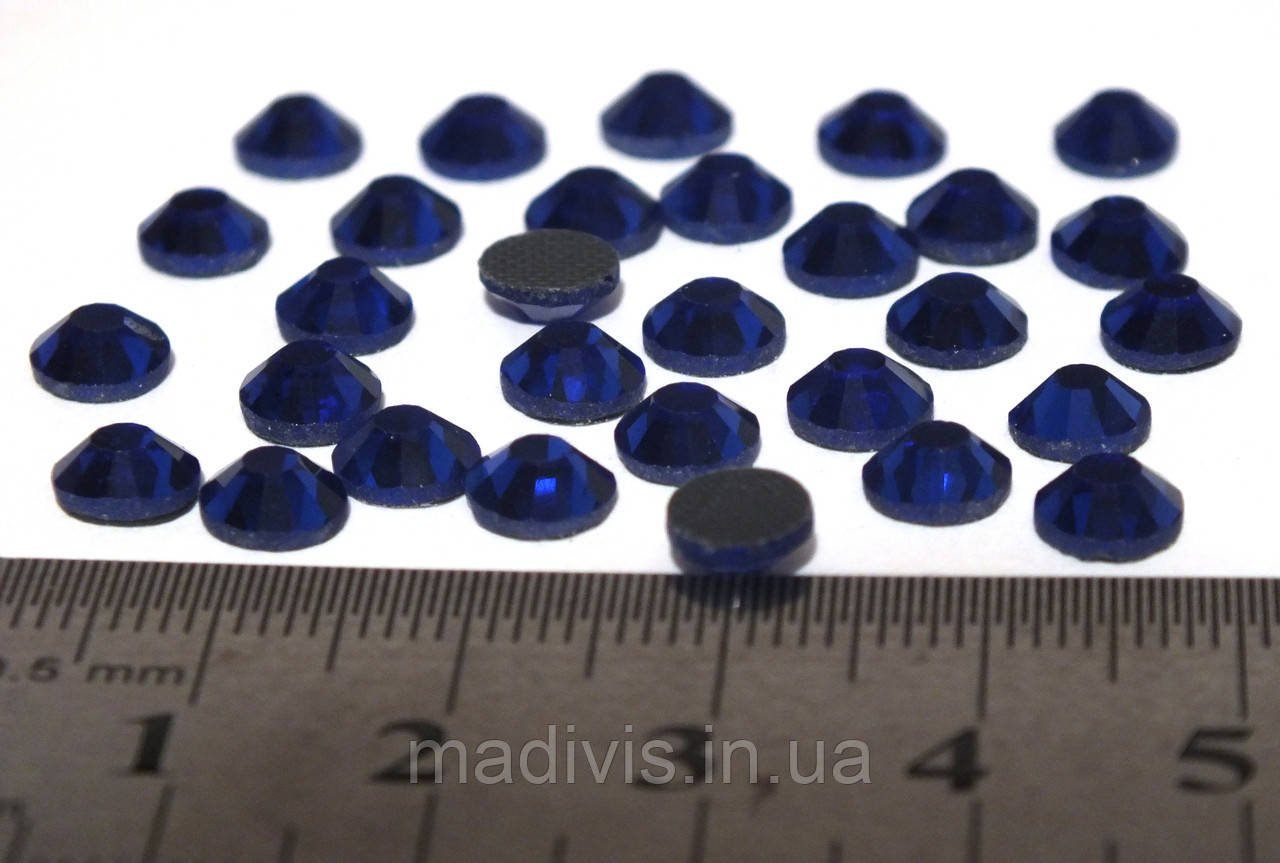 Клейові термострази DMC SS30 (6 мм) SAPPHIRE (MS117) СИНІЄ, 50 шт., фото 1