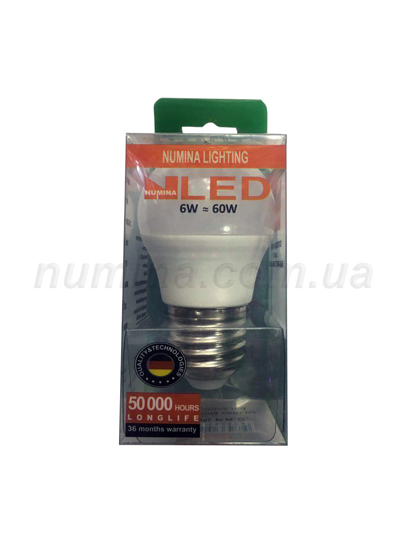 Світлодіодна лампа куля LAMP CLASSIC G45 6W E27 3000K