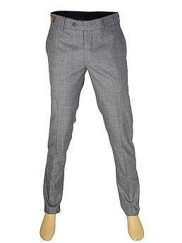 Класичні чоловічі брюки Monzeratti 411/01 Slim grey cell сірого кольору
