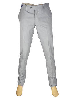 Світлі чоловічі класичні брюки Monzeratti 502 C.02 light grey ctrip