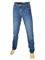 Прямі чоловічі джинси в синьому кольорі X-Foot 261-2368 C: Blue