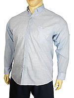 Однотонна чоловіча сорочка Barcotti A: 0168-01 в великому розмірі