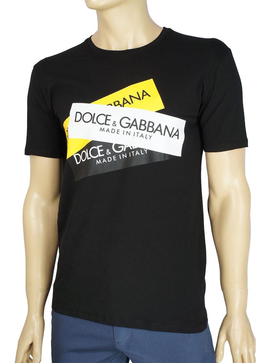 Чоловіча футболка  D&G2019 Black, фото 1