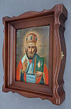 Кіот фігурний з вільхи для старовинної ікони., фото 2