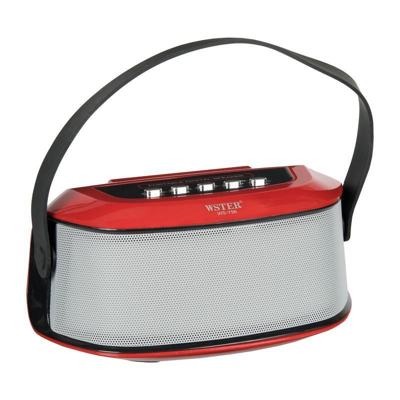 Портативная беспроводная bluetooth Колонка WS-Y96B Red