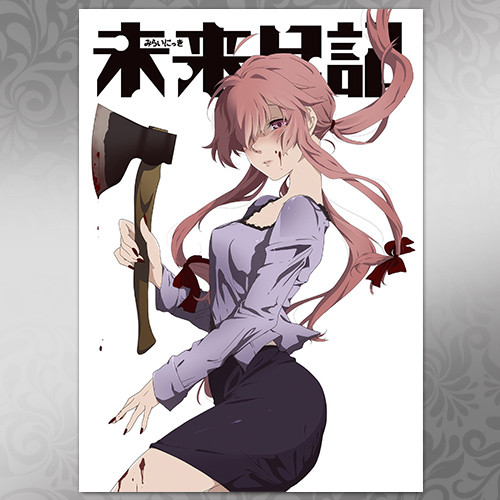 Плакат А3 Аніме Mirai Nikki 016