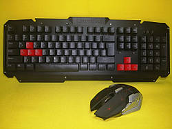 Бездротовий ігровий комплект клавіатура + миша HK6700