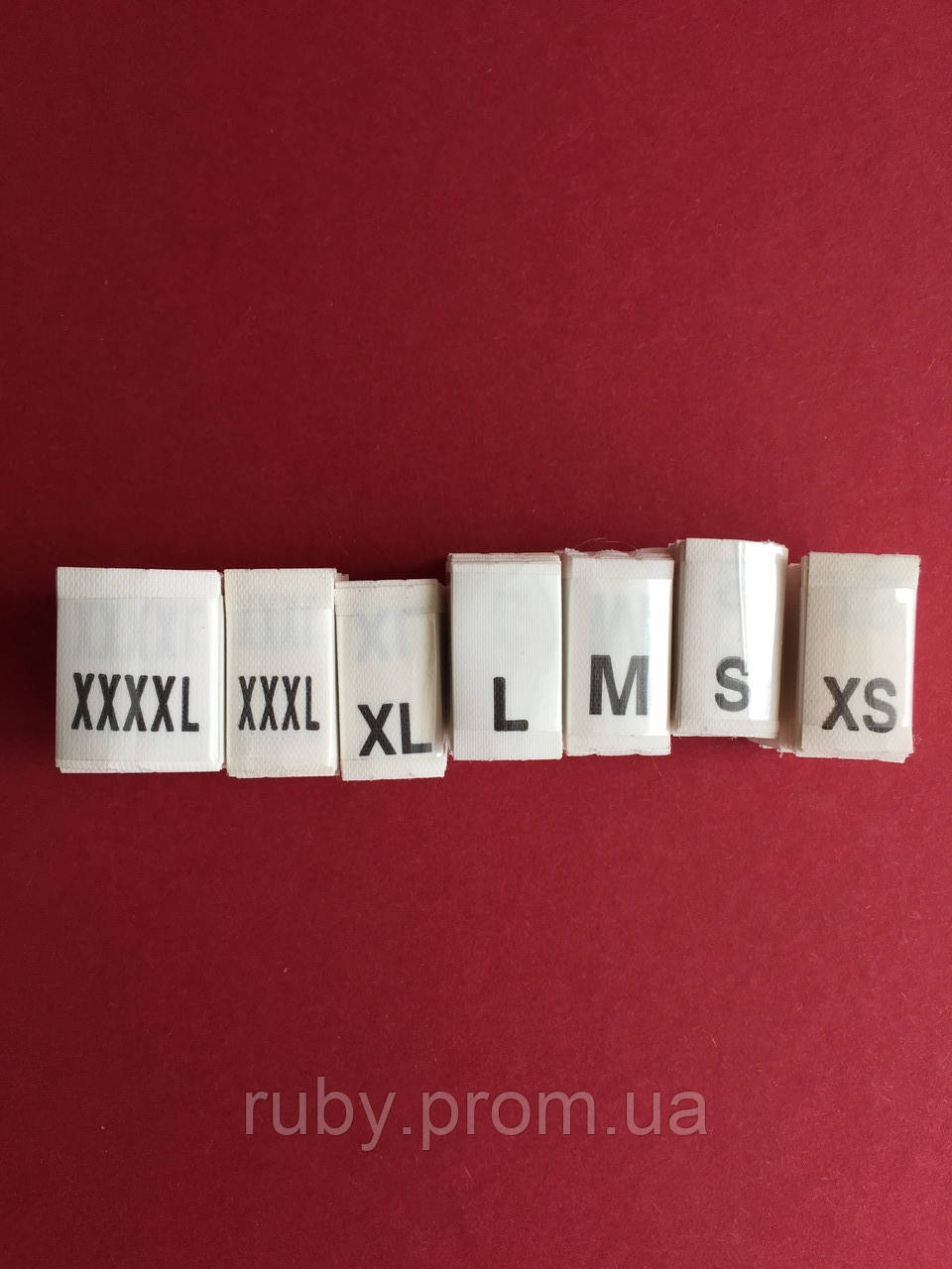 Розмірники для одягу білі XS