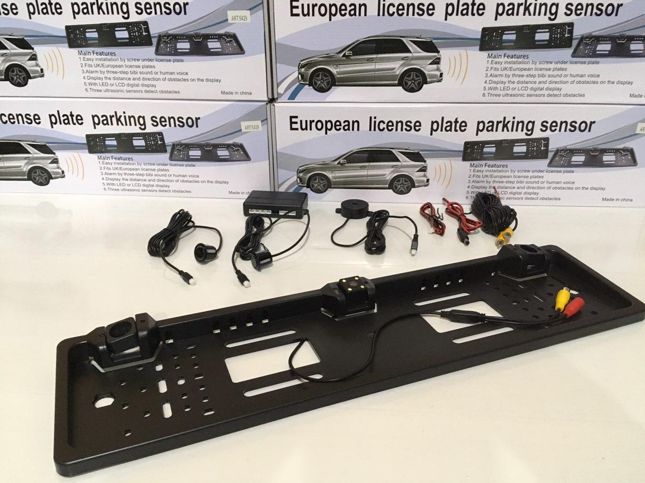 Рамка для автономера з камерою та парктроніком ART-5429 Car Cam+Parking Sensor (20 шт./ясть), фото 1