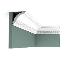 Карниз потолочный гладкий Orac Decor Axxent CX101 6,9 x 7,1 x200 см лепной декор из дюрополимера