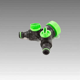  Кран на 2 виходи 3/4-1д. різь внутрішня (240шт-ящи) (15 шт.-пач.