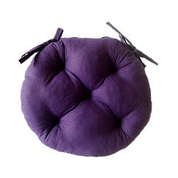 Подушка на стілець кругла фіолетова 40*40 см  