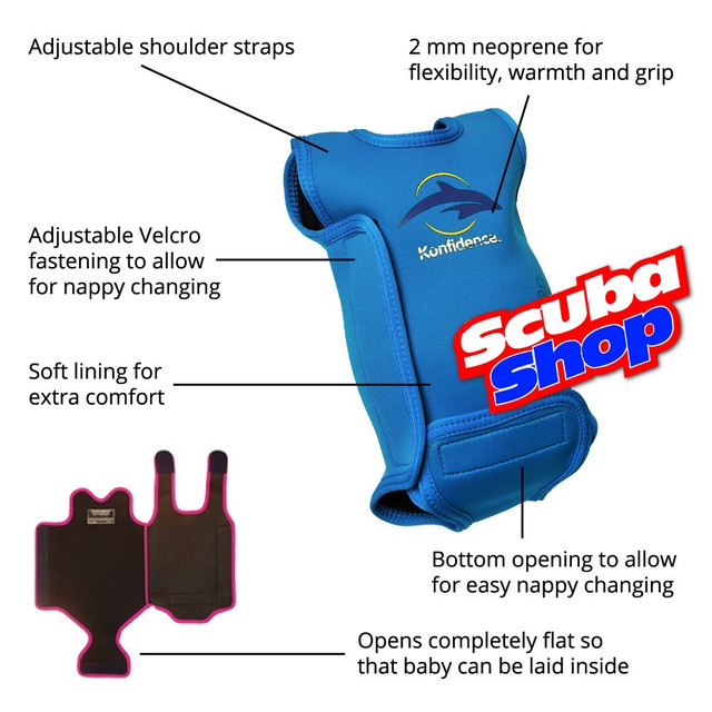 Гідрокостюм дитячий Konfidence Babywarma для плавання (неопрен) Гідрокостюм дитячий Konfidence Babywarma для плавання (неопрен)