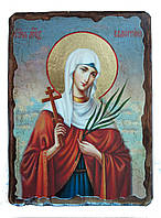 Ікона Валентина Святая (на дереві розмір 17*23 см)