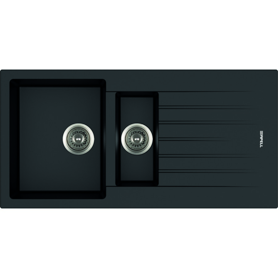 Гранітна мийка Apell Pietra Plus PTPL1002GB BLACK GRANIT 100*50